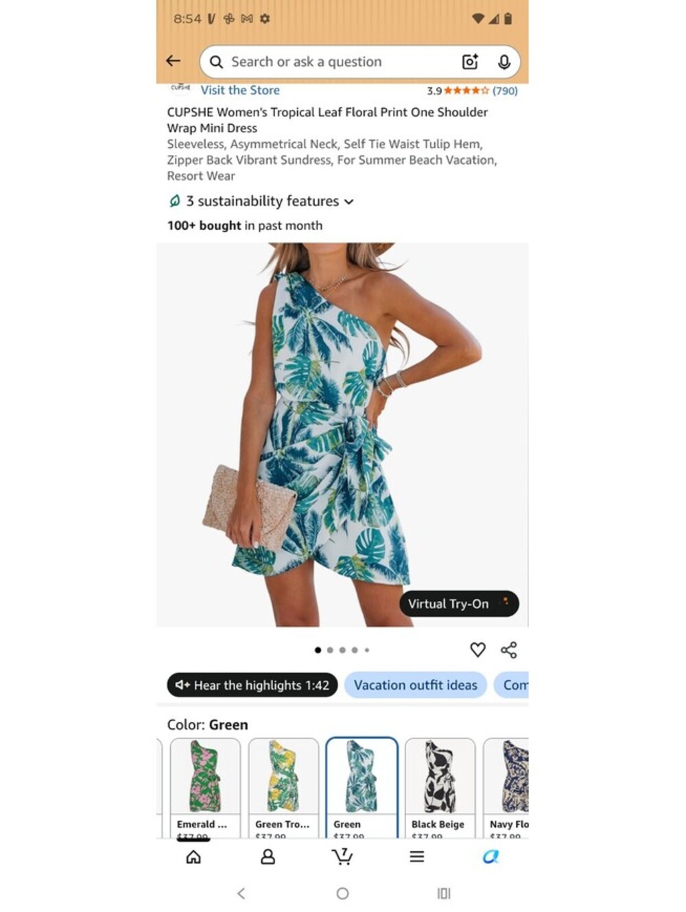 Cupshie bathing suit cover, cocktail dress light weight [COPY]